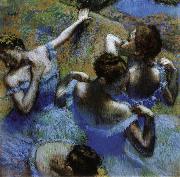 Edgar Degas Dancers in Blue oil painting